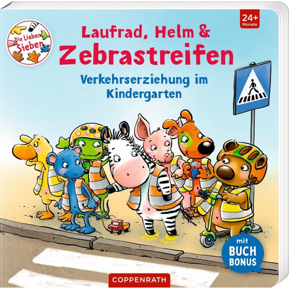 Coppenrath Verlag Laufrad, Helm & Zebrastreifen - Die Lieben Sieben