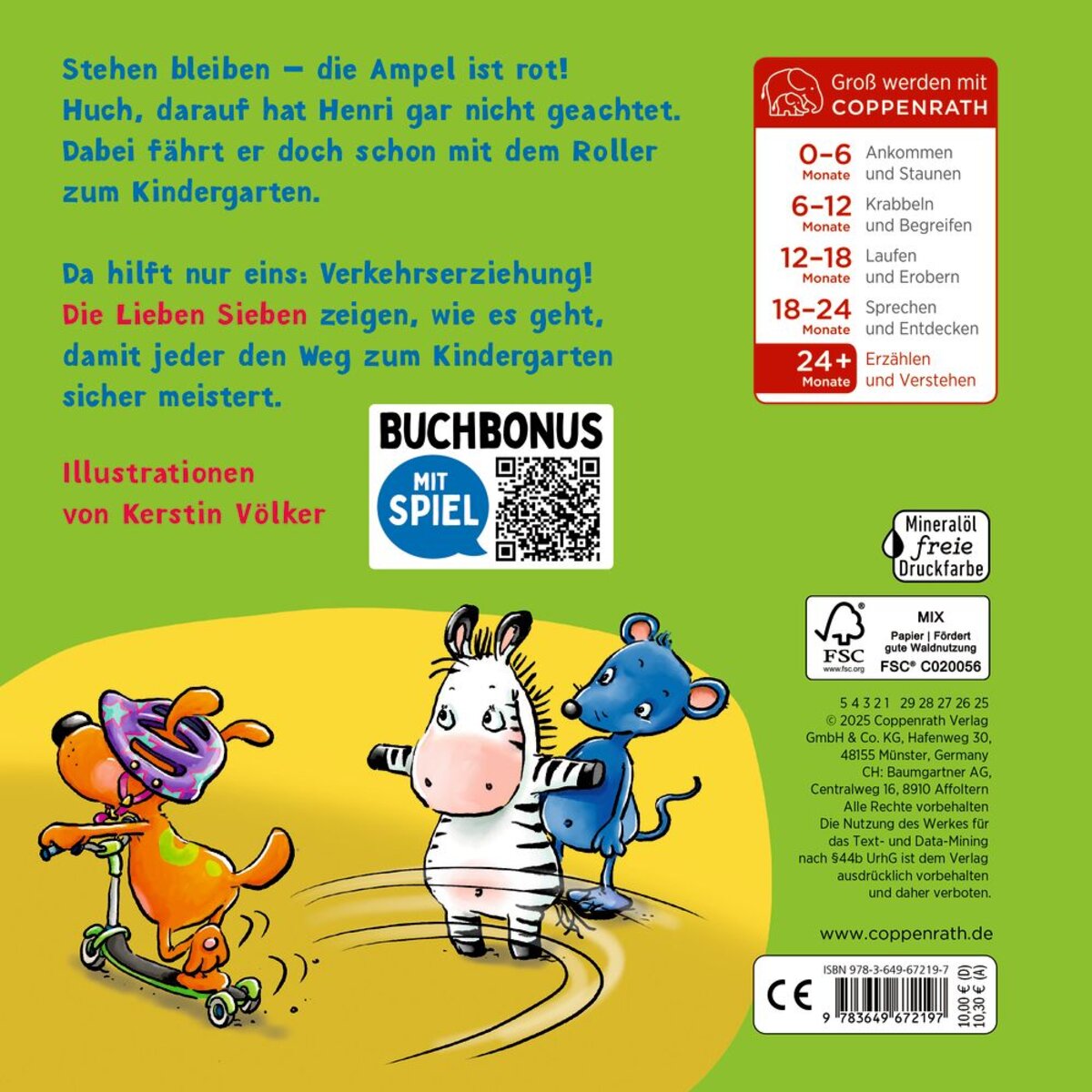 Coppenrath Verlag Laufrad, Helm & Zebrastreifen - Die Lieben Sieben