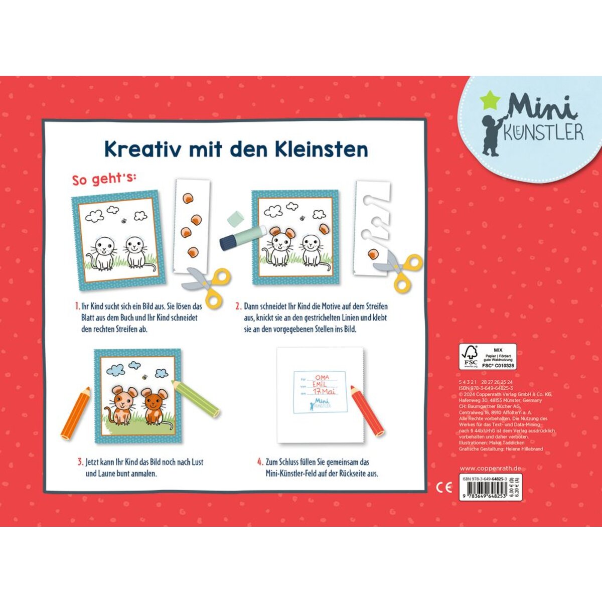 Coppenrath Verlag Mein 1. Pop-up-Bastelbuch: Blumenwiese (Mini-Künstler)