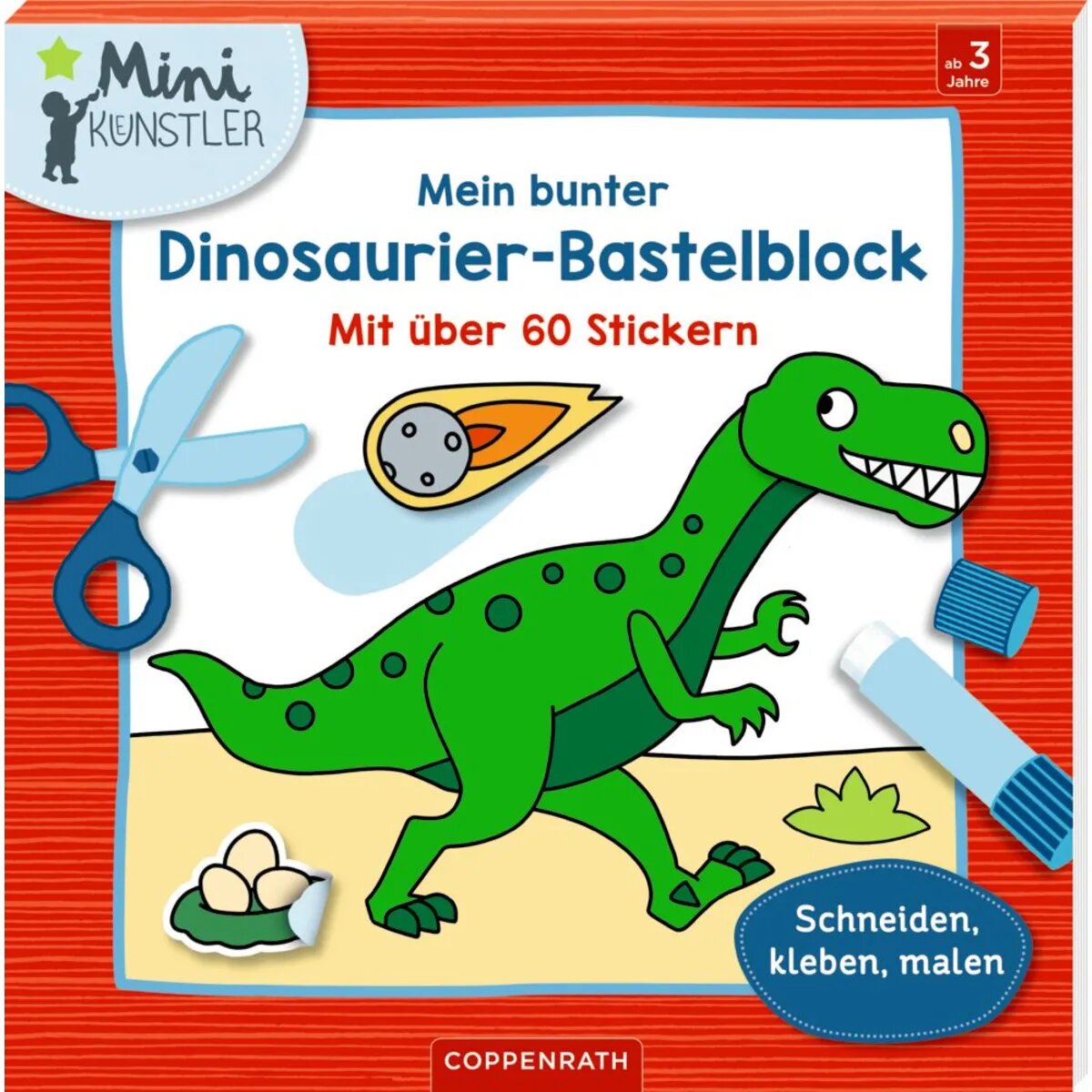 Coppenrath Verlag Mein bunter Dinosaurier-Bastelblock (Mini-Künstler)