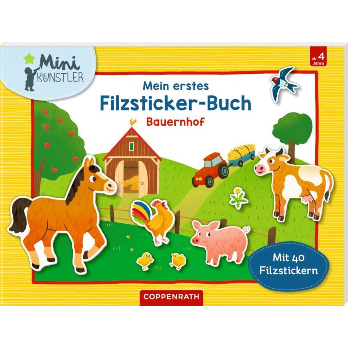 Coppenrath Verlag Mein erstes Filzsticker-Buch: Bauernhof (Mini-Künstler)