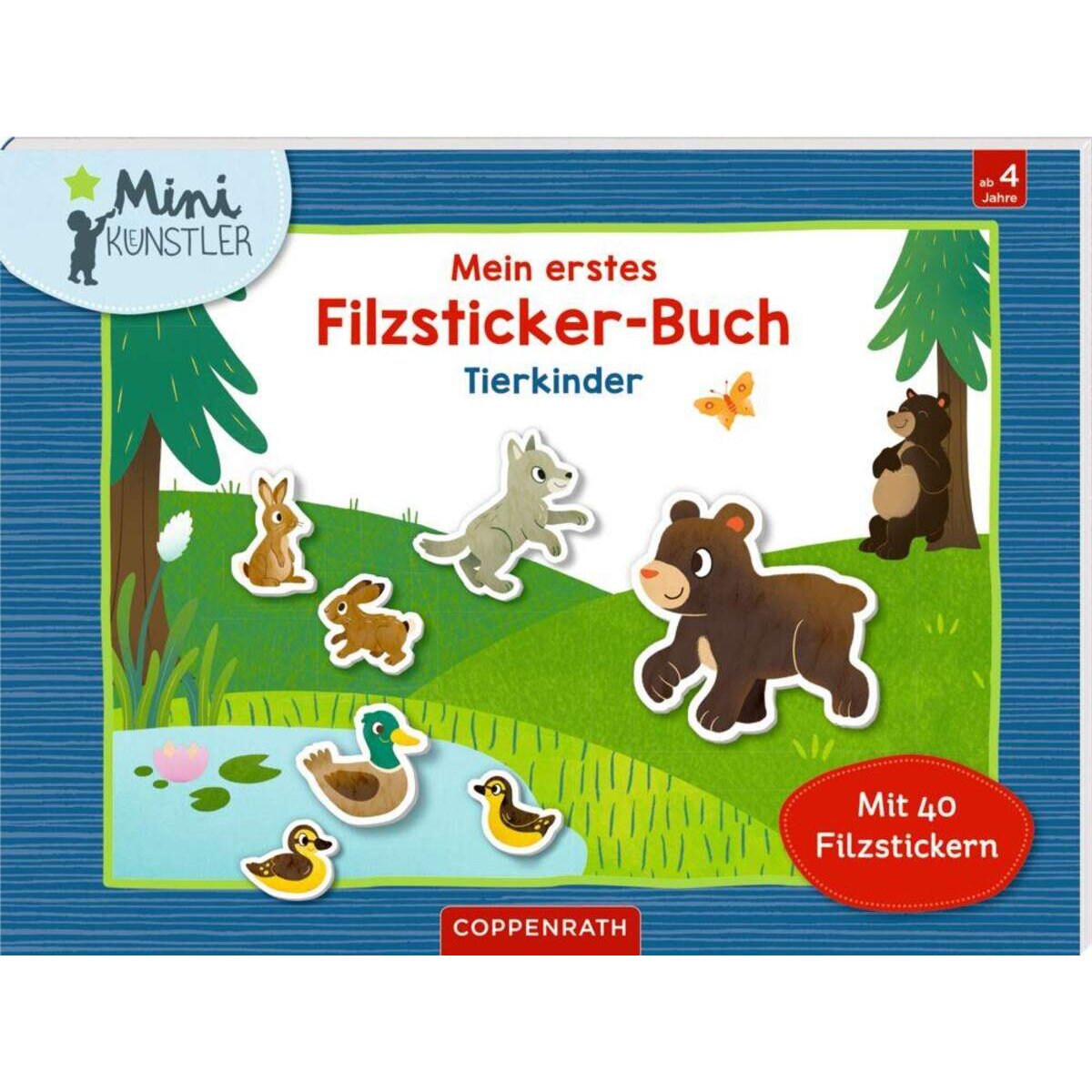 Coppenrath Verlag Mein erstes Filzsticker-Buch: Tierkinder (Mini-Künstler)