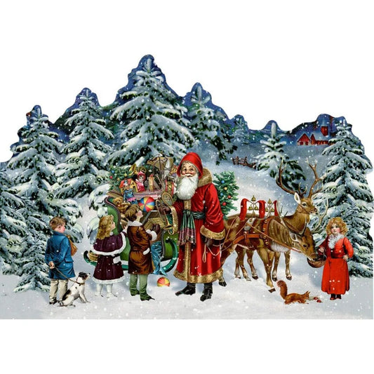 Coppenrath Verlag Nostalgische Weihnachten, Mini-Adventskalender (Behr), 1 Stück, 4-fach sortiert