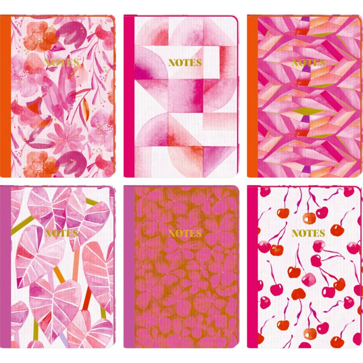 Coppenrath Verlag Notizhefte DIN A5 - All about pink, 1 Heft, 6-fach sortiert