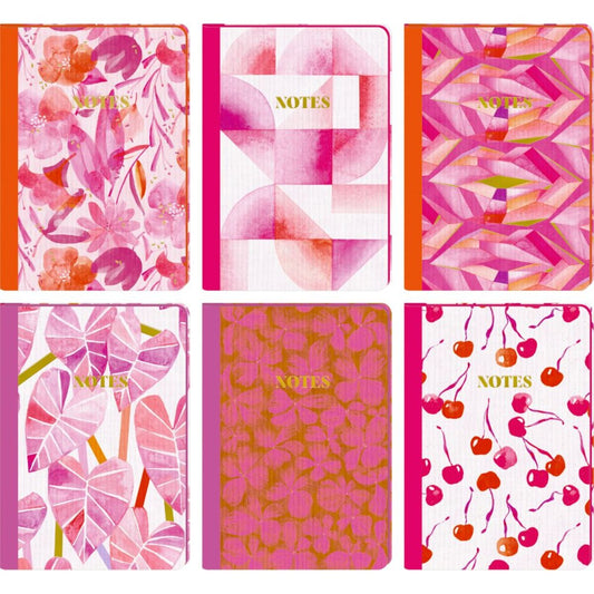 Coppenrath Verlag Notizhefte DIN A5 - All about pink, 1 Heft, 6-fach sortiert