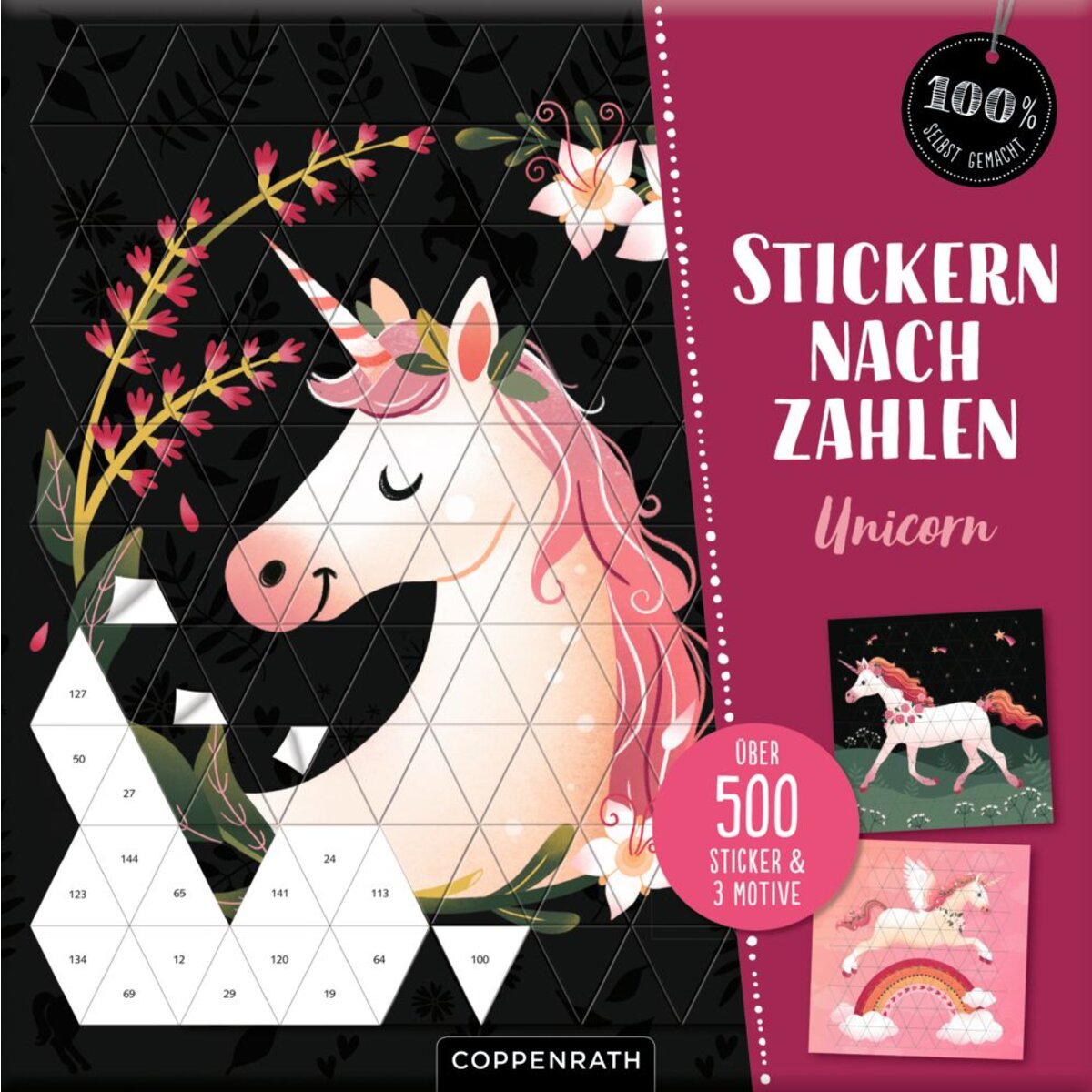 Coppenrath Verlag Stickern nach Zahlen: Unicorn (100% selbst gemacht)