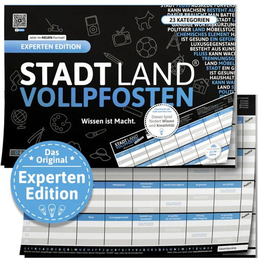Denkriesen Stadt Land Vollpfosten - Experten Edition "Wissen ist Macht"