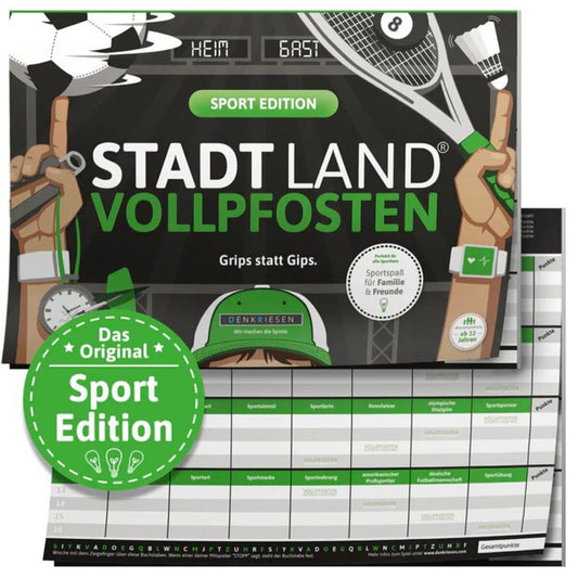 Denkriesen Stadt, Land, Vollpfosten - Sport Edition "Grips statt Gips"