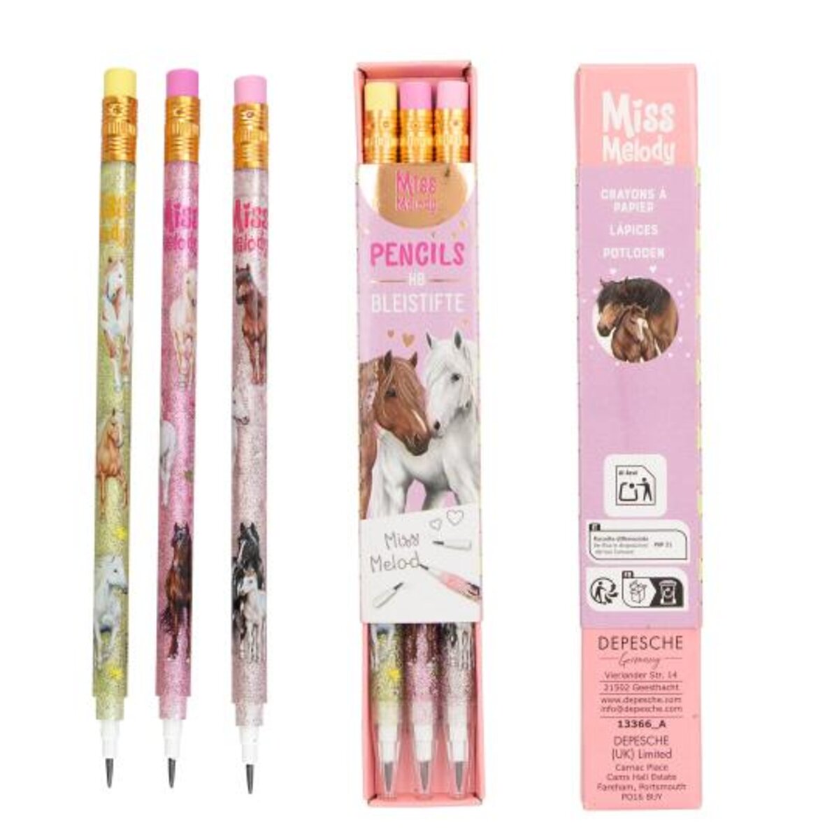 Depesche Miss Melody Push Pencils, sortiert