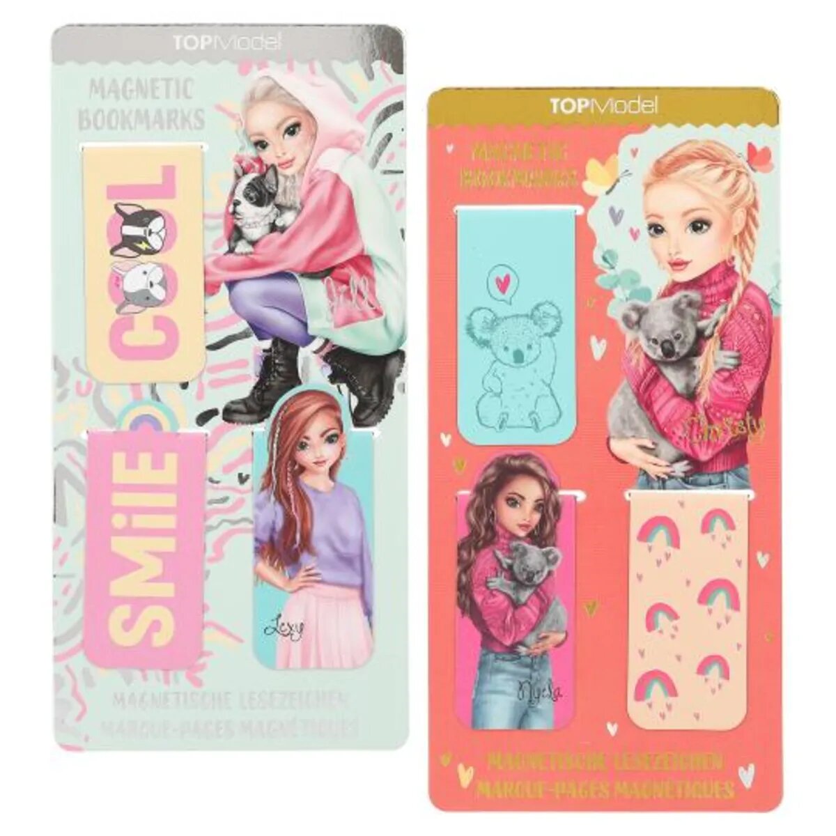 Depesche TOPModel Magnetische Lesezeichen, sortiert, 8 Sets mit je 3 Lesezeichen.