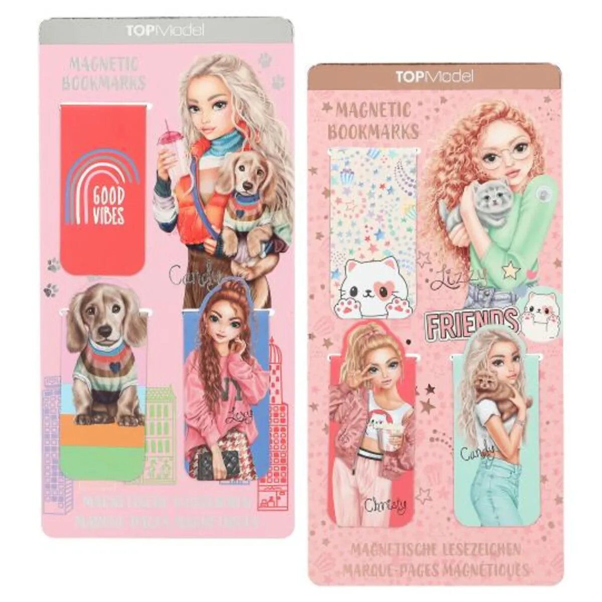 Depesche TOPModel Magnetische Lesezeichen, sortiert, 8 Sets mit je 3 Lesezeichen.