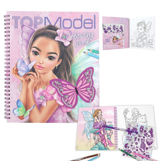 Depesche TOPModel Malbuch mit Pailletten FAIRY LOVE