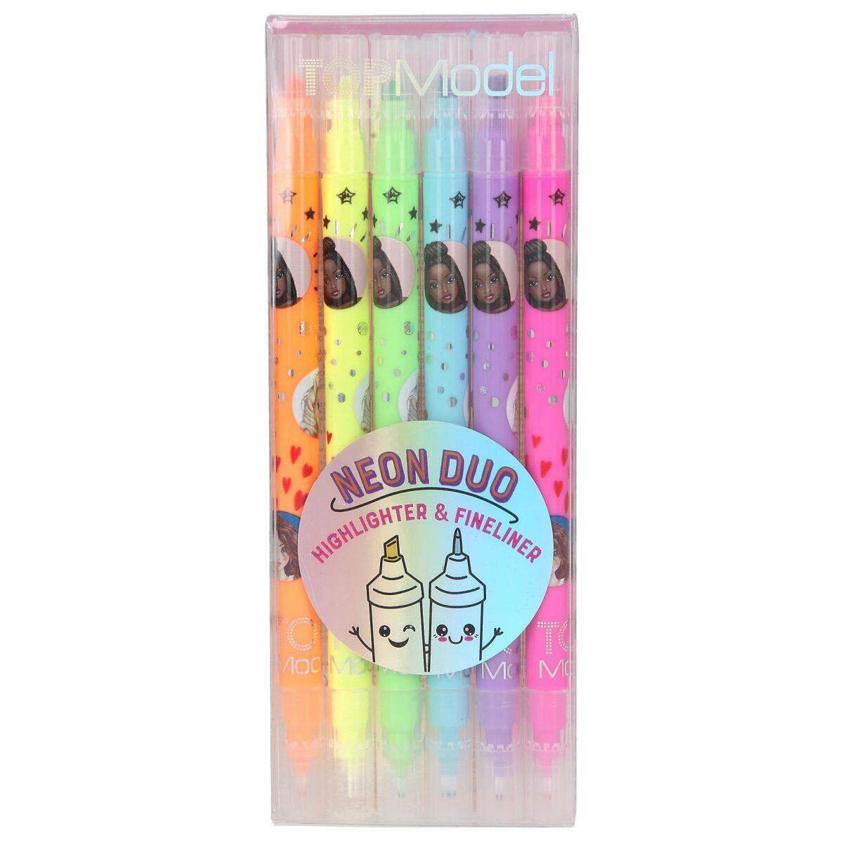 Depesche TOPModel Neon Duo Highlighter&Fineliner Set