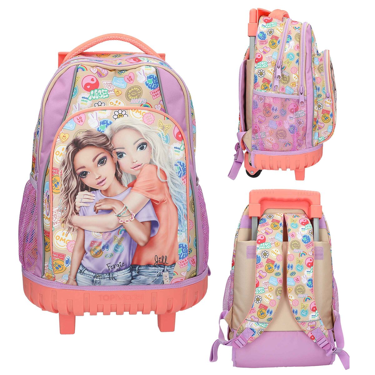 Depesche TOPModel Schulrucksack Trolley Girl Power