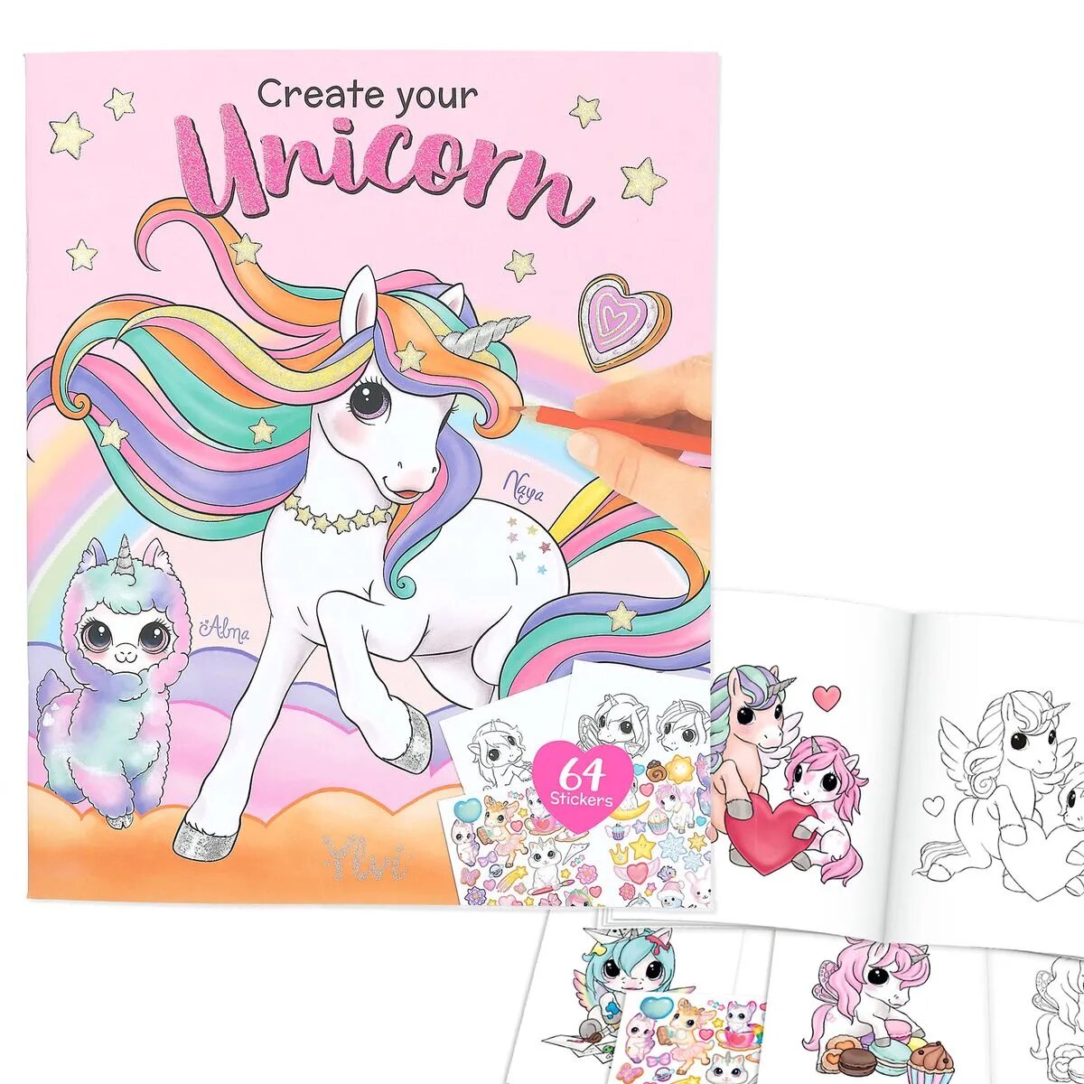 Depesche Ylvi & the Minimoomis Create your Unicorn Malbuch