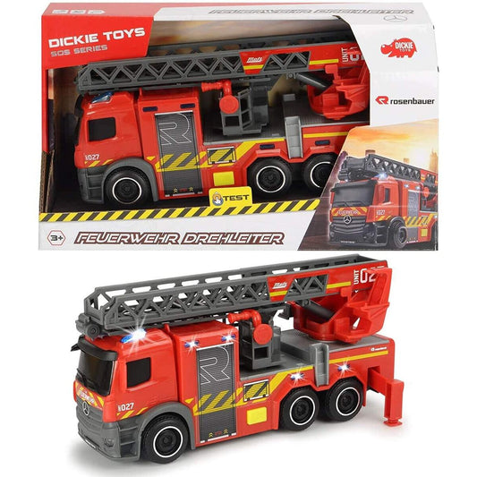 Dickie Toys Feuerwehrauto mit Drehleiter, Licht und Sound