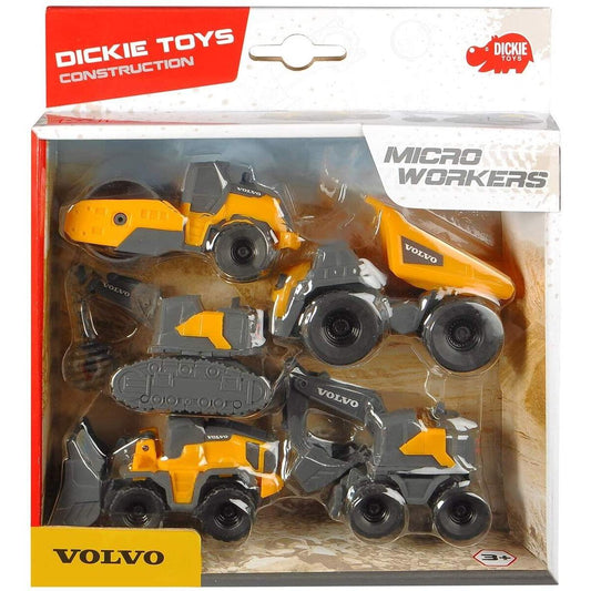 Dickie Toys Volvo Micro Workers 5 Pack