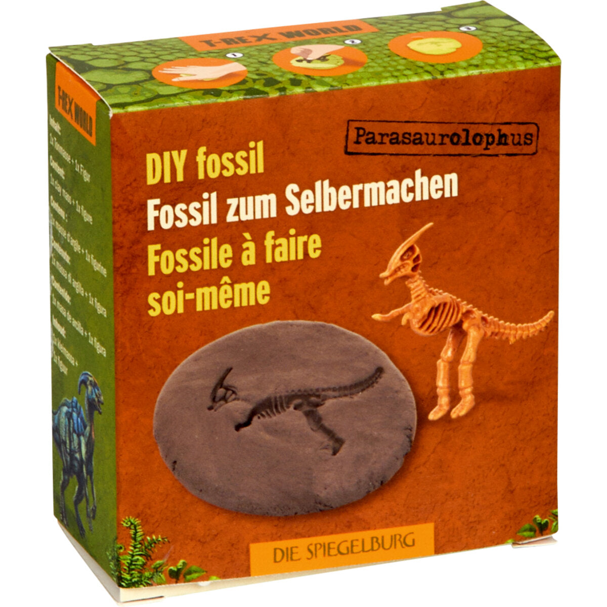 Die Spiegelburg Fossil z. Selbermachen Dino-Skelett - T-Rex World, 3-fach sortiert