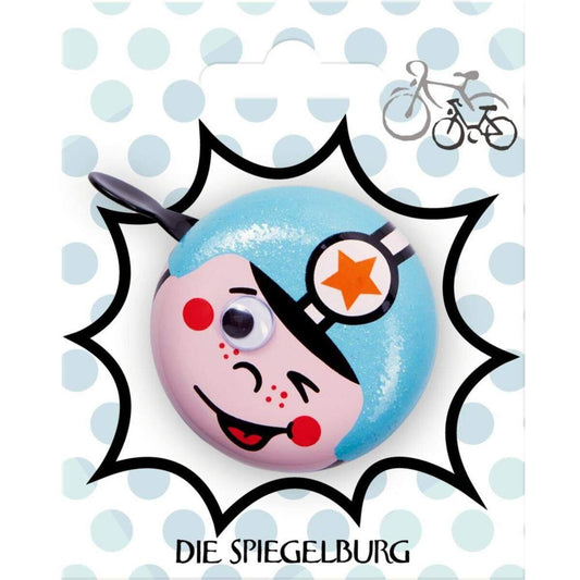 Die Spiegelburg Kl. Fahrradklingel Rennfahrer Pimp my bike! Kids, 1 Stück, 2-fach sortiert.