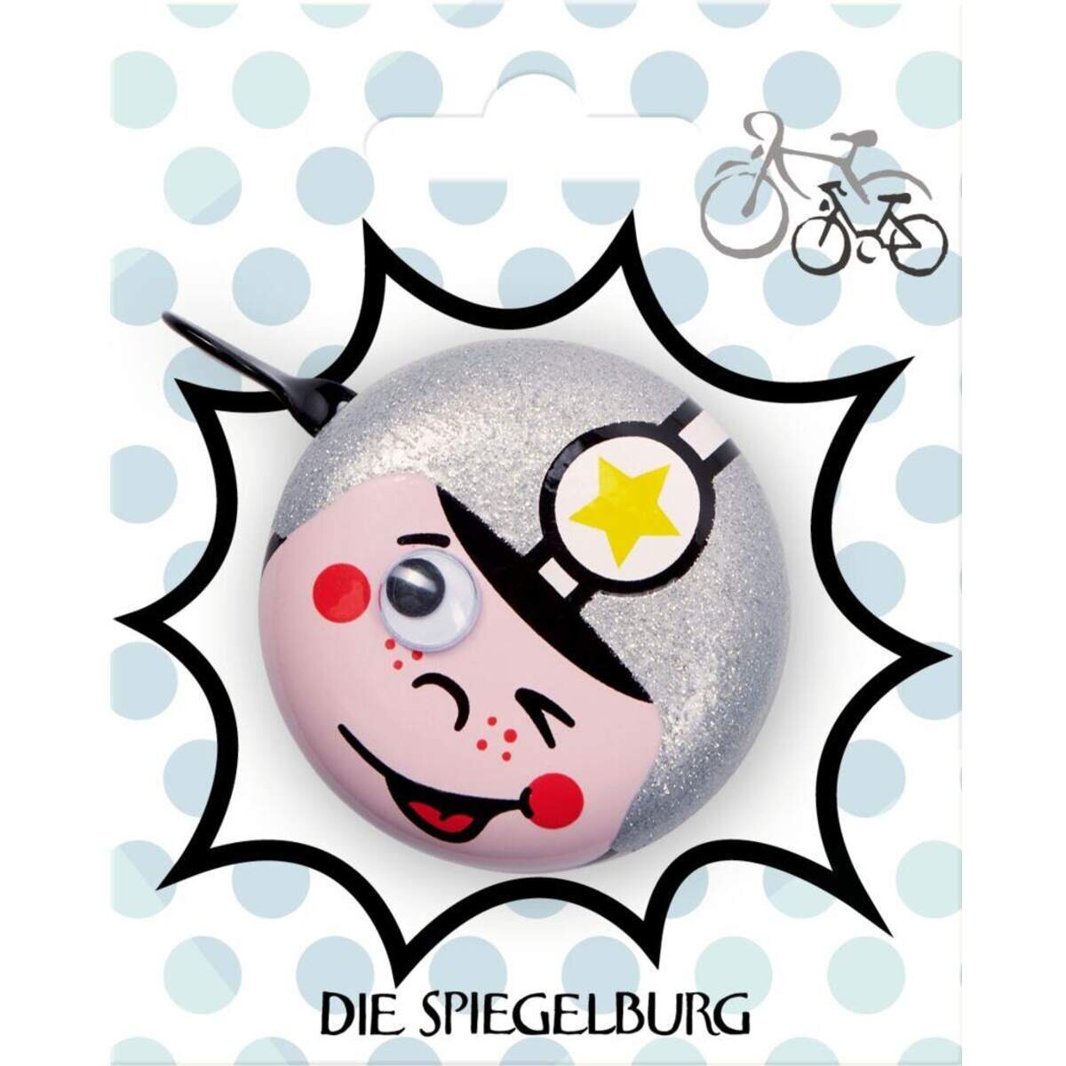 Die Spiegelburg Kl. Fahrradklingel Rennfahrer Pimp my bike! Kids, 1 Stück, 2-fach sortiert.