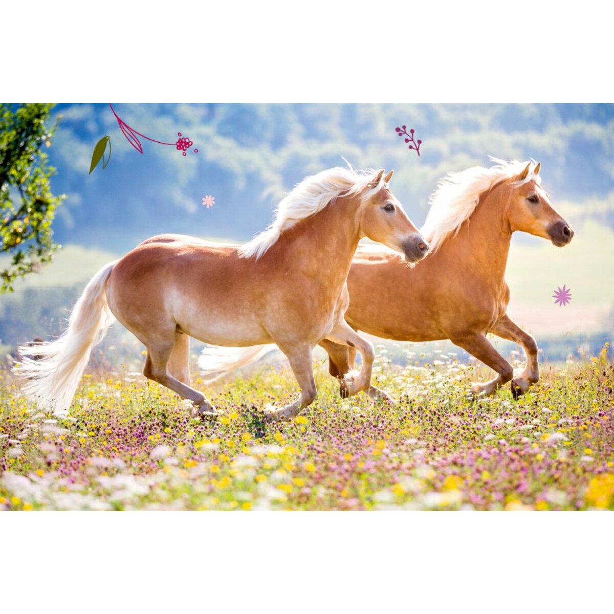Die Spiegelburg Mini-Puzzle Pferde - Pferdefreunde, 1 Stück, 4-fach sortiert