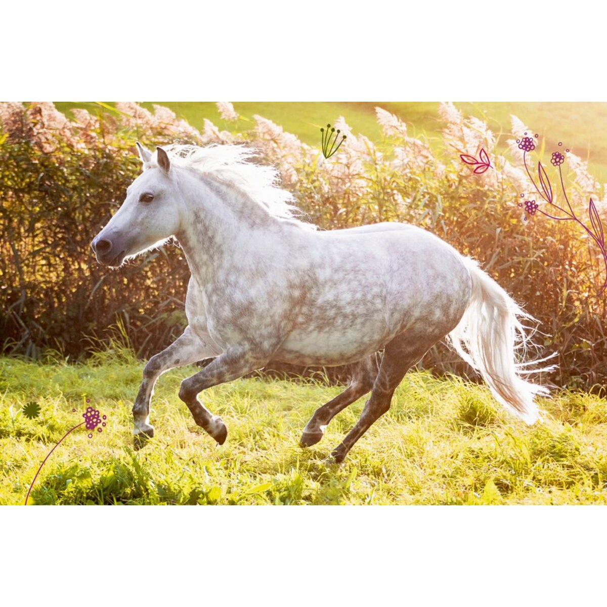 Die Spiegelburg Mini-Puzzle Pferde - Pferdefreunde, 1 Stück, 4-fach sortiert