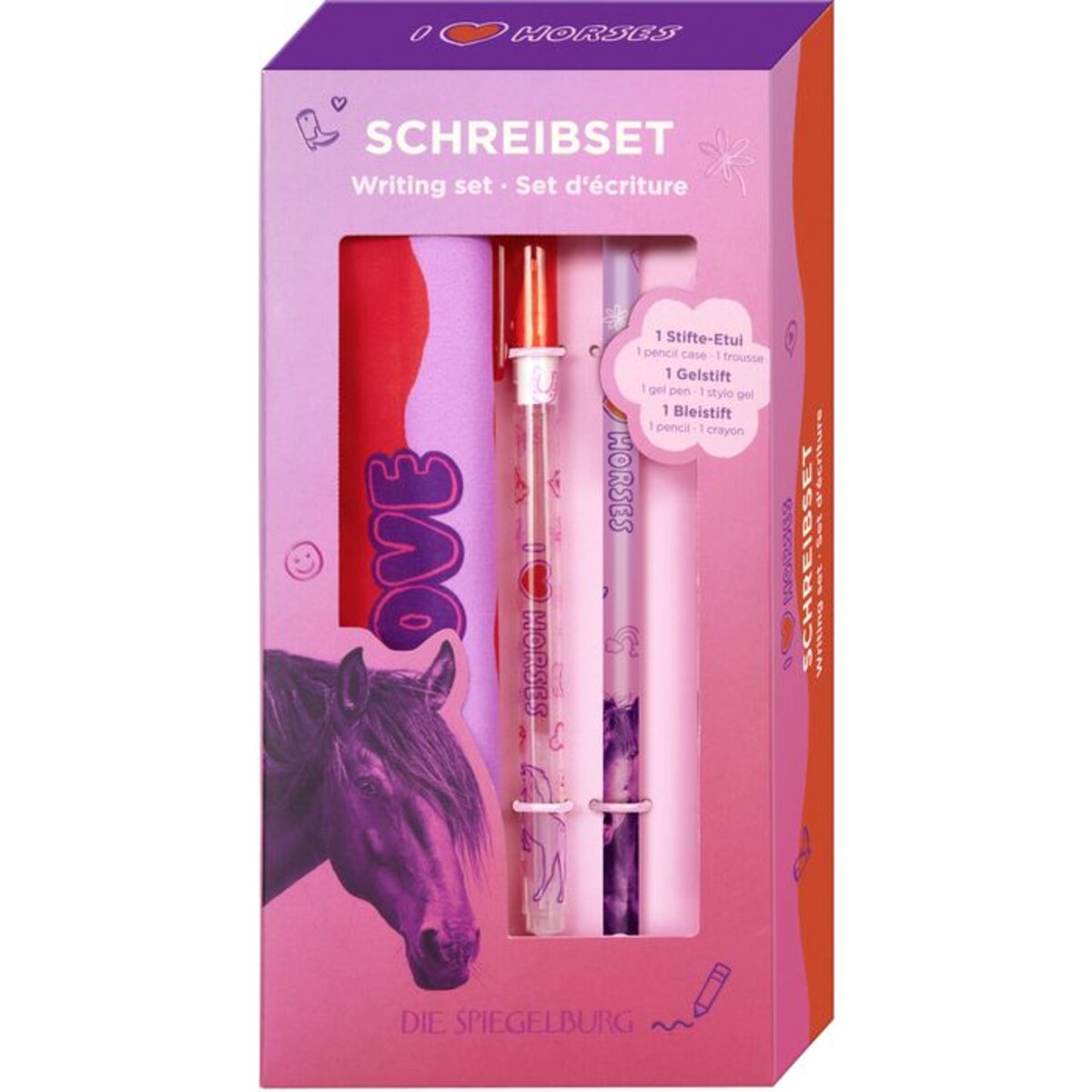 Die Spiegelburg Schreibset - I LOVE HORSES