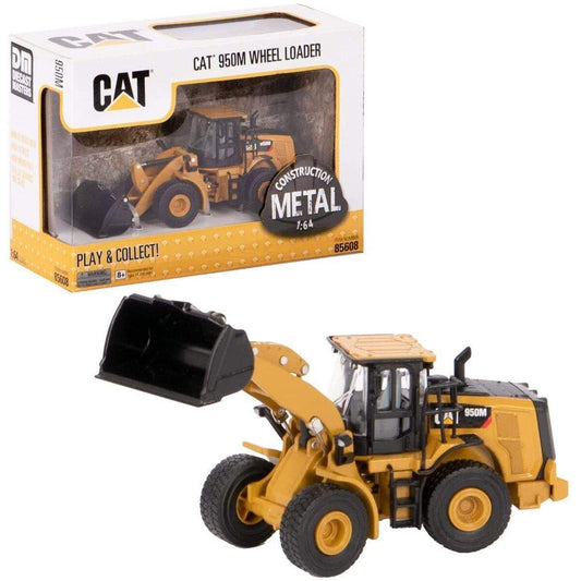 Diecast Masters 85608 - Caterpillar Radlader 950M, detailgetreues CAT Baufahrzeug in Displayfenster-Box, Maßstab 1:64, ca. 13,5 x 4,6 x 5,6 cm, ab 8 Jahren, für Sammler und als Geschenk geeignet