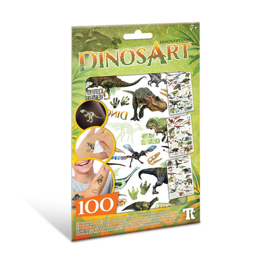 Dinosart Temporäre Leuchtattoos, 100 Stück