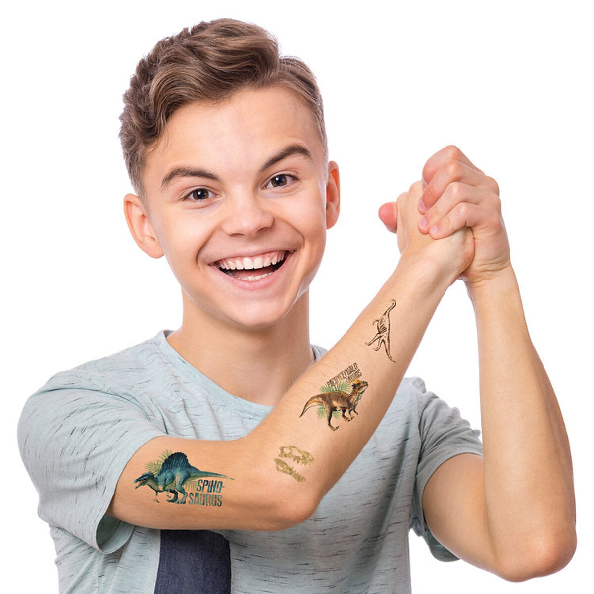 Dinosart Temporäre Leuchtattoos, 100 Stück