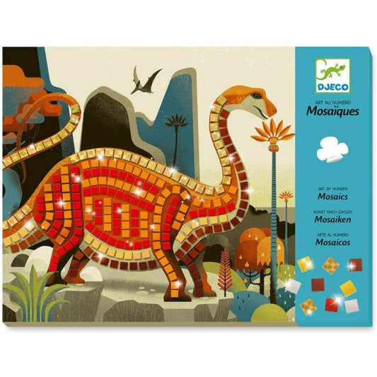 Djeco Mosaike: Metallische Dinosaurier