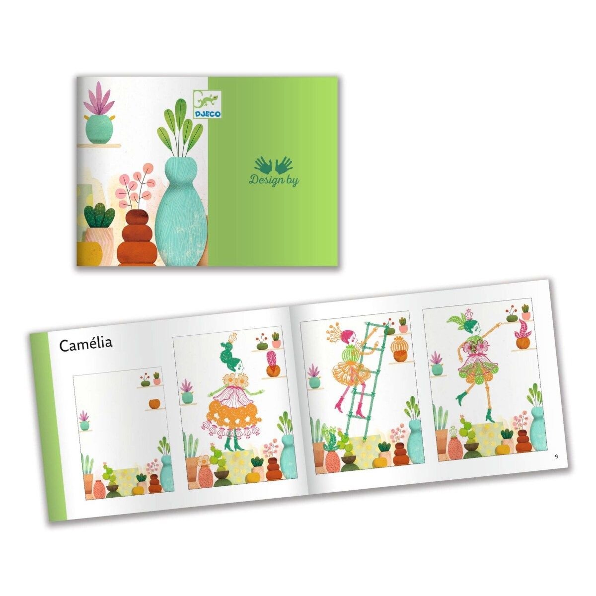 Djeco Stempel: Flower girls