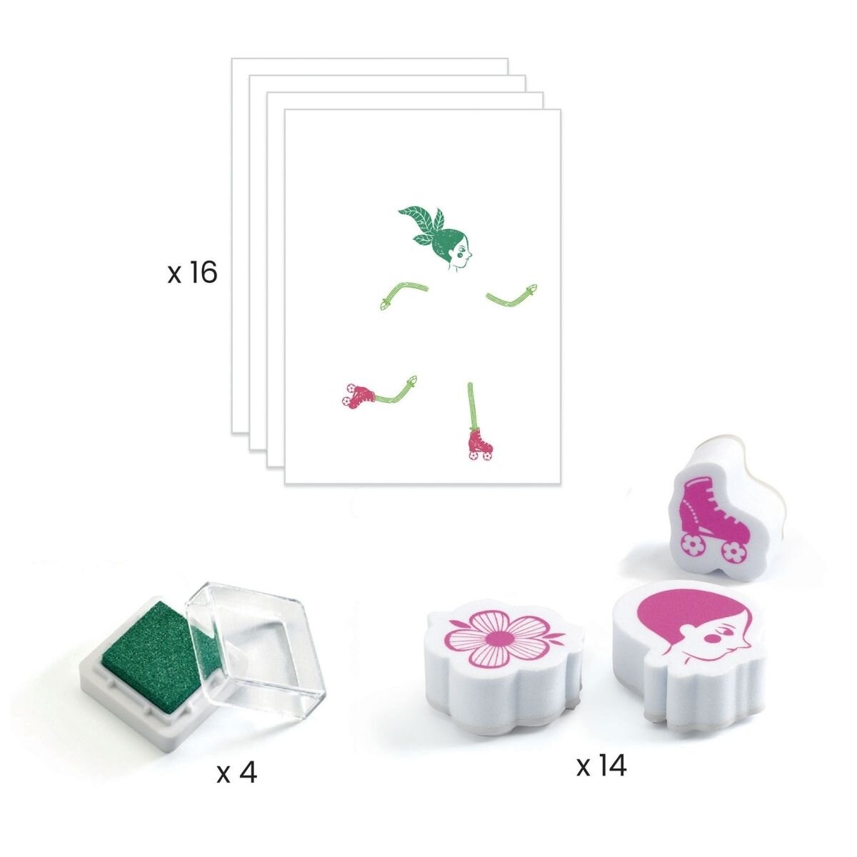 Djeco Stempel: Flower girls