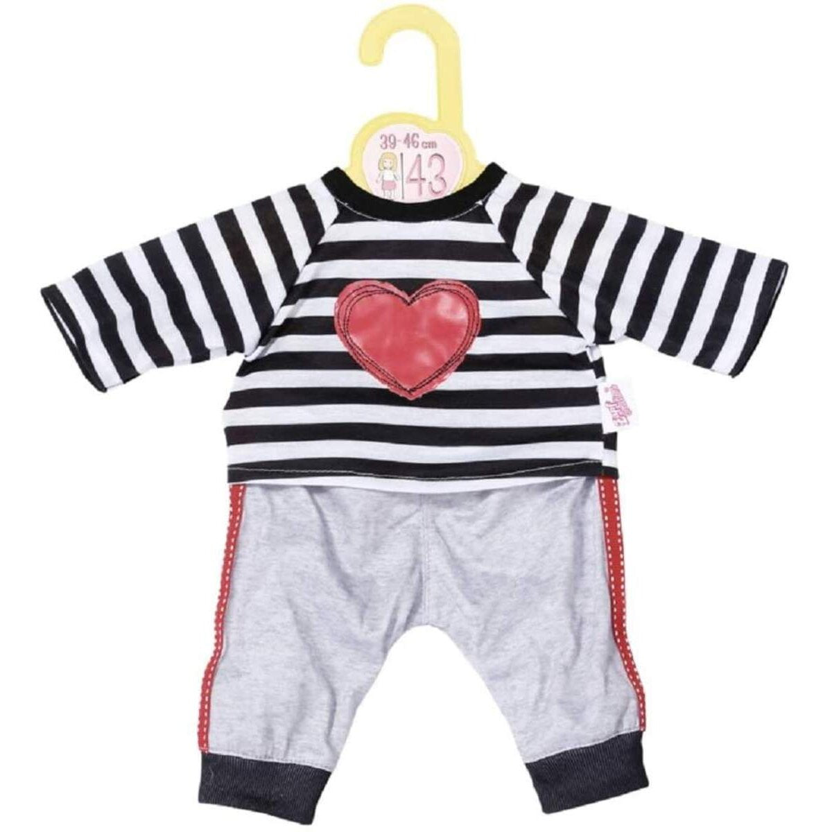 Dolly Moda Sport-Outfit gestreift 43cm