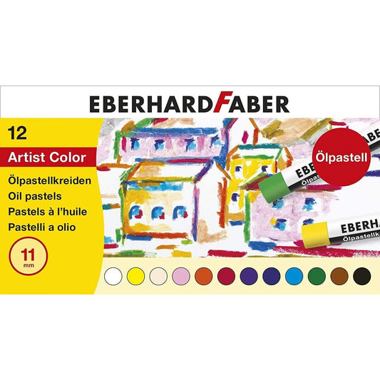 Eberhard Faber Artist Color Ölpastellkreiden in 12 leuchtenden Farben