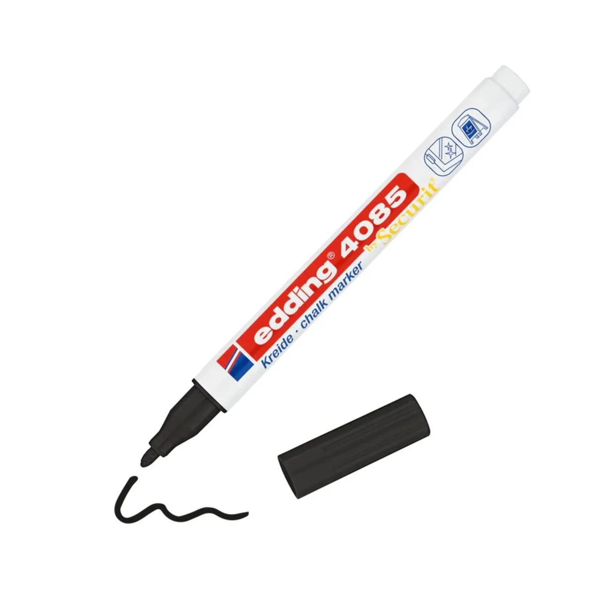 edding 4085 Kreidemarker, 1 - 2 mm, schwarz