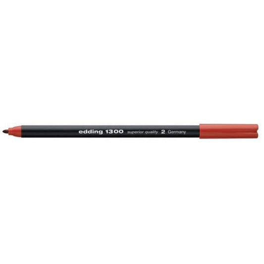 edding 1300 Fasermaler colourpen, 2mm rot