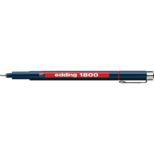 edding 1800 Faserzeichner Profipen, rot, 0.35mm