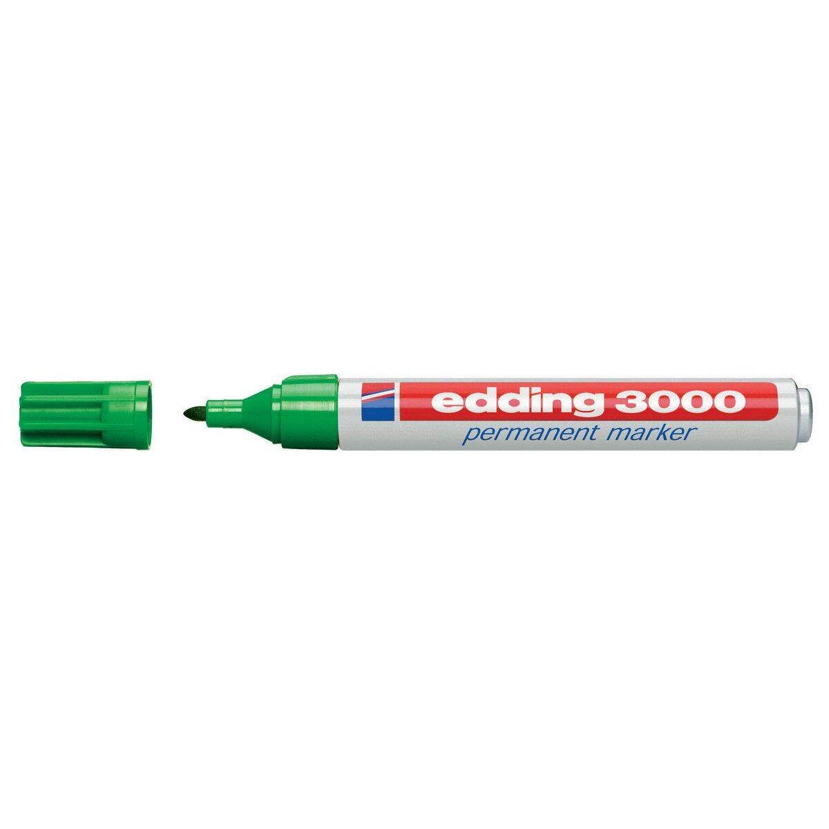 edding 3000 Permanentmarker nachfüllbar, 1.5 - 3 mm, grün