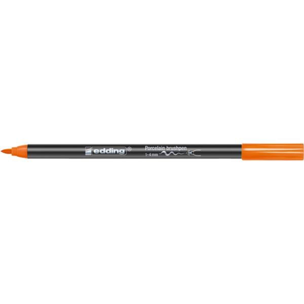 edding 4200 Porzellan Brushpen 1-4mm, orange