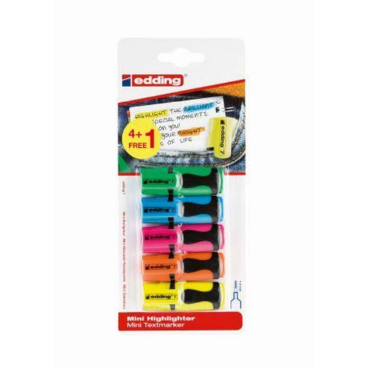 edding 7 Textmarker mini 4+1 Neonfarben