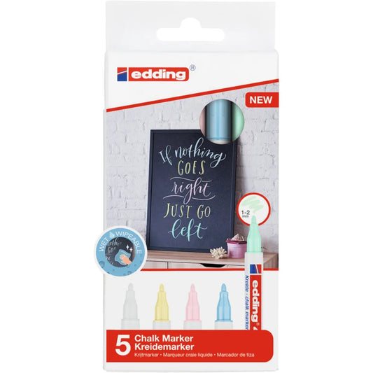 edding Kreidemarker 4085, 1-2mm pastel 5er