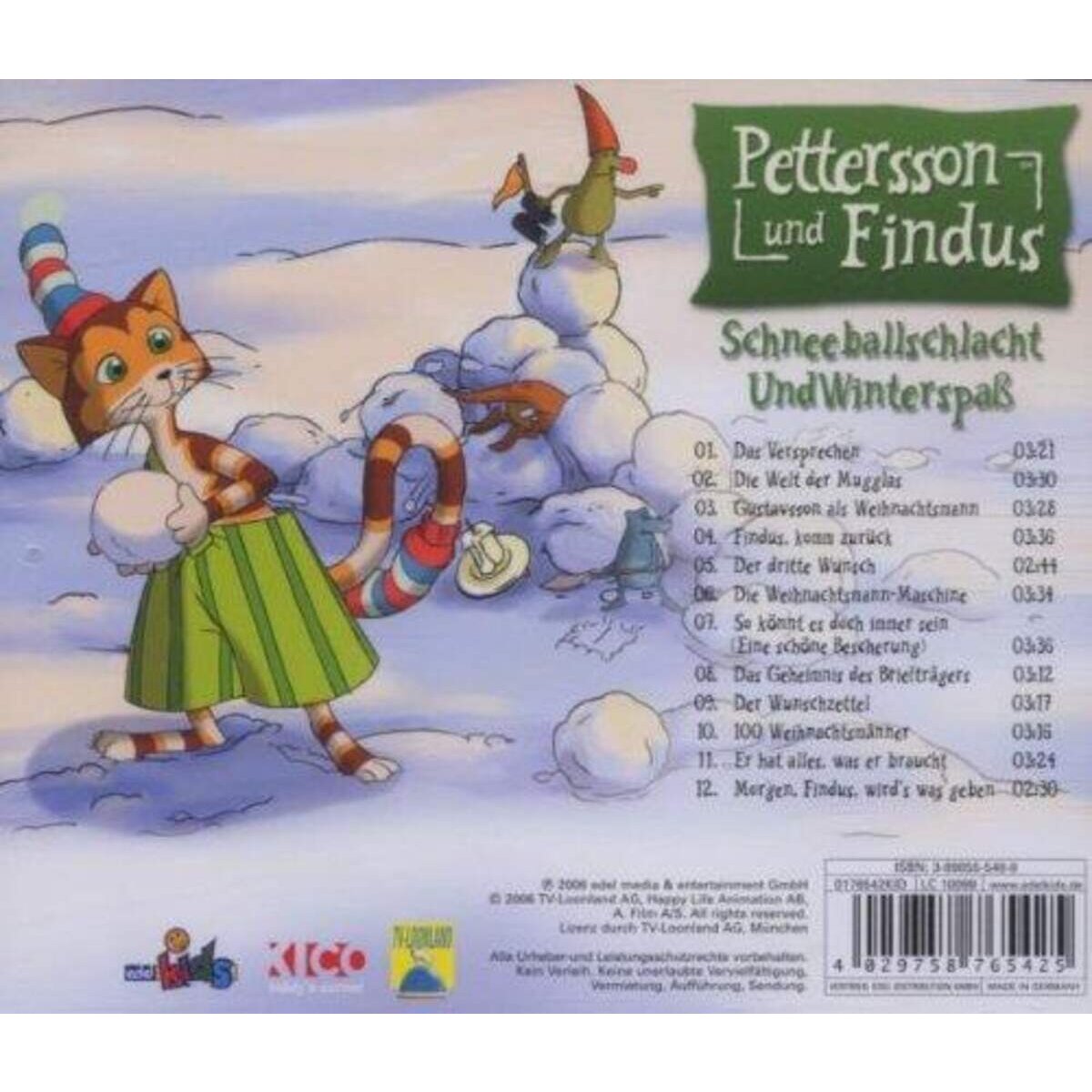 Edel Kids Schneeballschlacht und Winterspaß Lieder CD