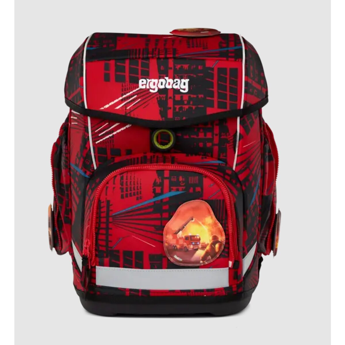 ergobag CUBO Schulrucksack-Set AlarmBärreitschaft, 5-teilig