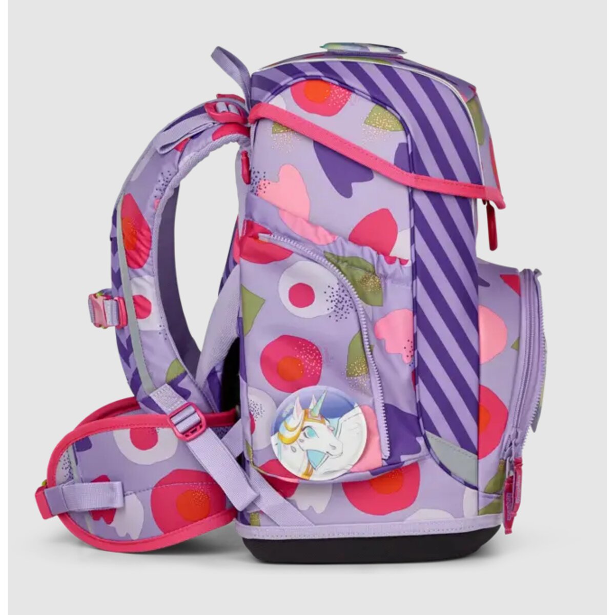 ergobag CUBO Schulrucksack-Set BlütenzauBär, 5-teilig