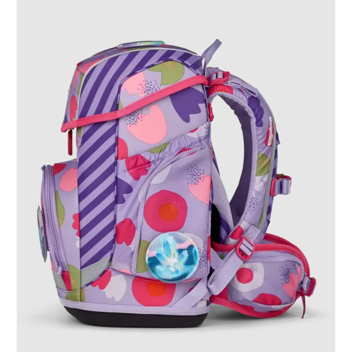 ergobag CUBO Schulrucksack-Set BlütenzauBär, 5-teilig