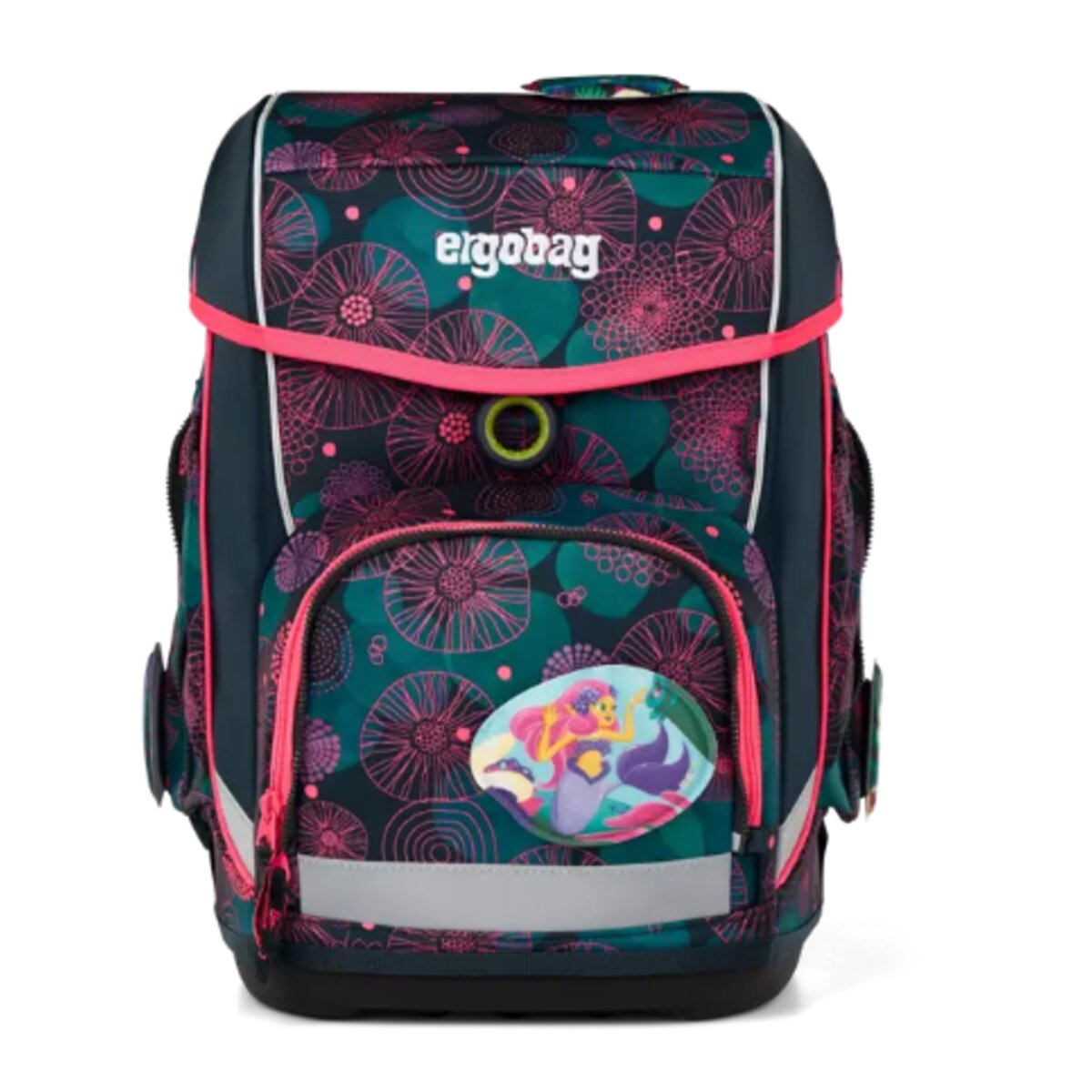 ergobag CUBO Schulrucksack-Set KorallBär, 5-teilig