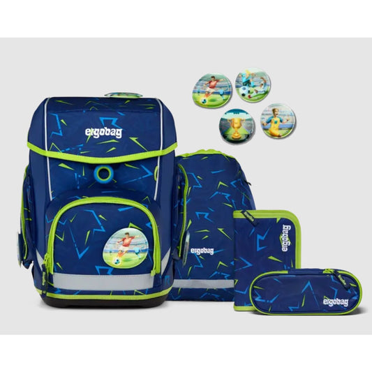 ergobag CUBO Schulrucksack-Set SpitzenreitBär, 5-teilig