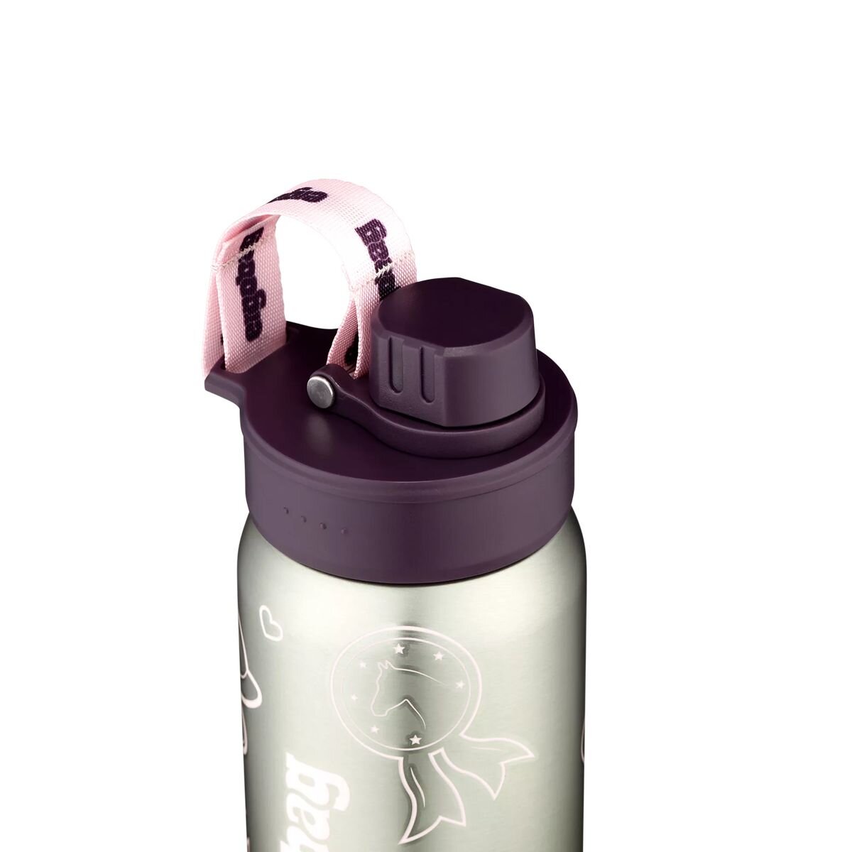 ergobag Edelstahl Trinkflasche Lila, 500 ml