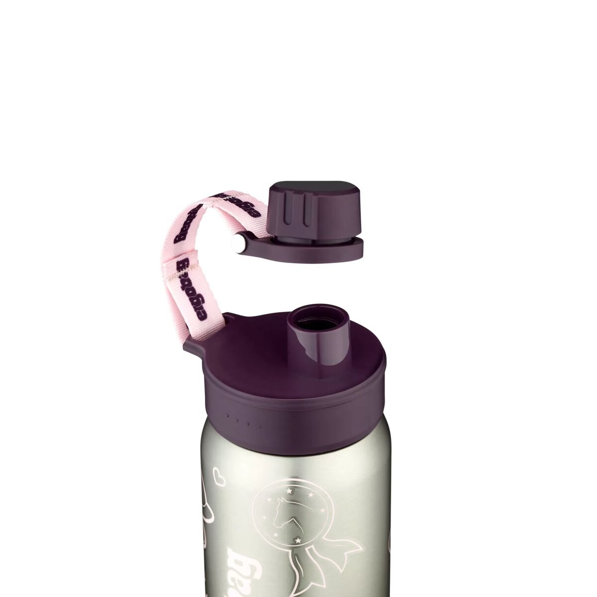 ergobag Edelstahl Trinkflasche Lila, 500 ml